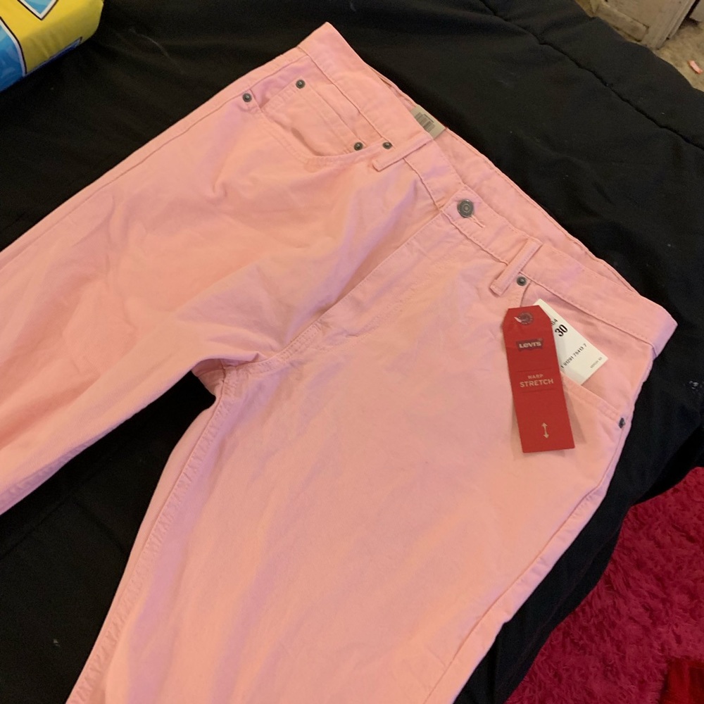Pink slim Levi’s men’s (soft/baby pink shade)